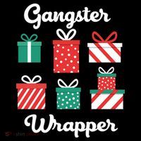Gangsta Wrapper Funny Christmas Gift Backpack thumb 2