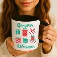 Gangsta Wrapper Funny Christmas Gift Coffee Mug thumb 3