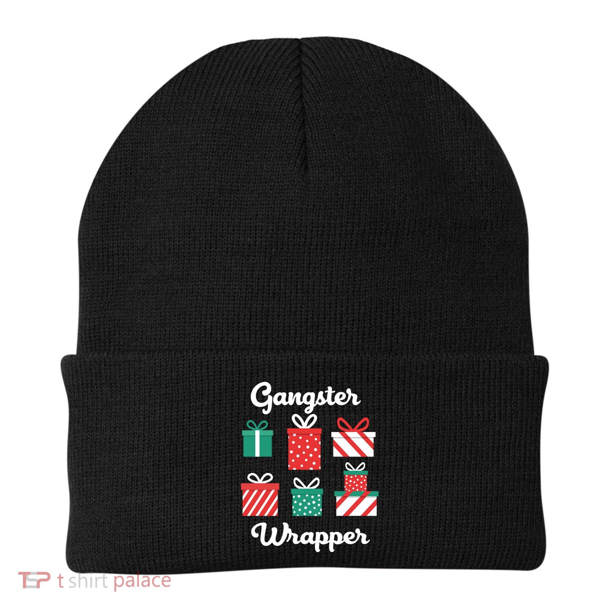 Gangsta Wrapper Funny Christmas Gift Beanie