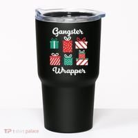 Gangsta Wrapper Funny Christmas Gift Tumbler thumb 0