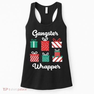 Gangsta Wrapper Funny Christmas Gift Women's Tank Top