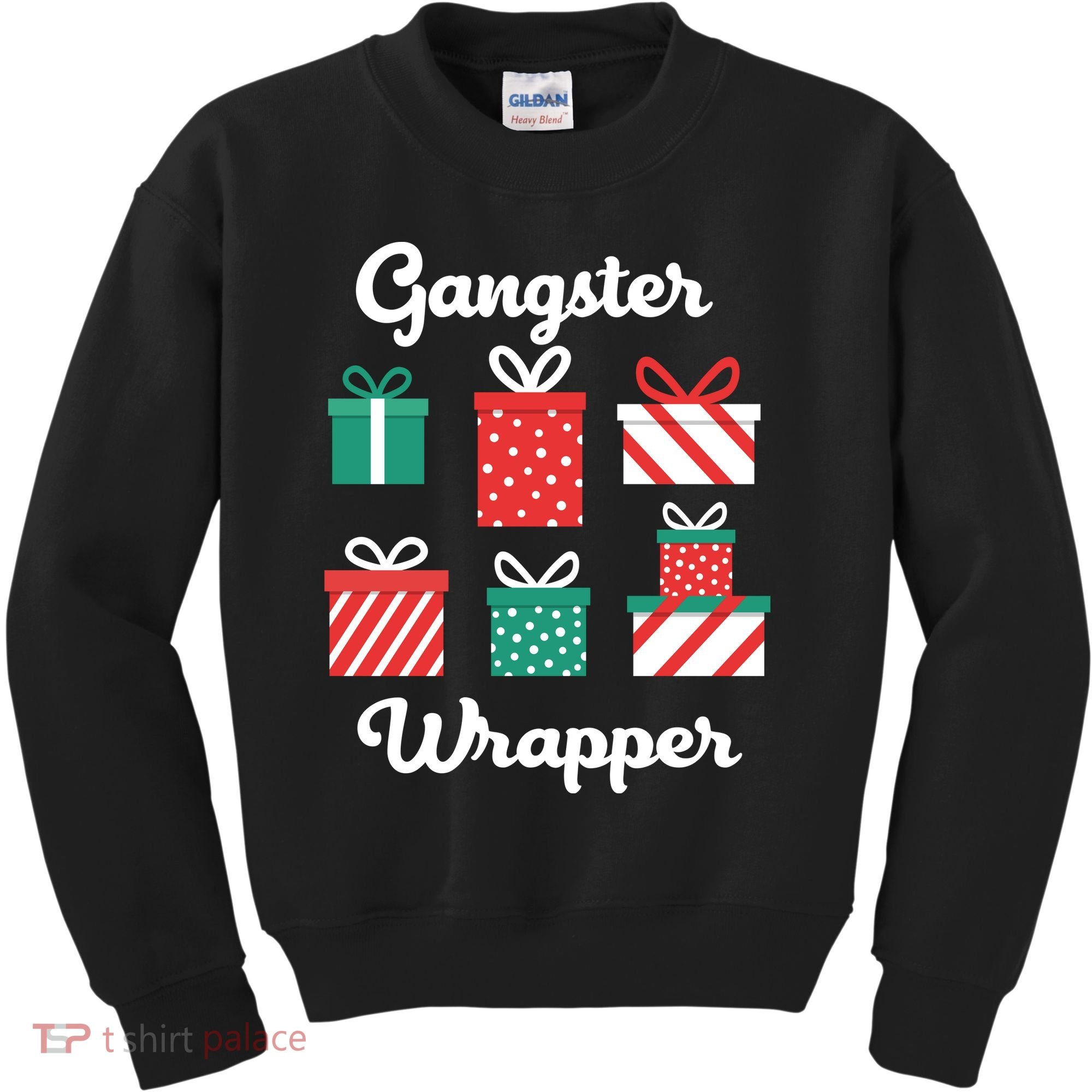 Gangsta Wrapper Funny Christmas Gift Kids Sweatshirt
