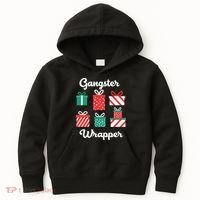 Gangsta Wrapper Funny Christmas Gift Kids Hoodie thumb 0