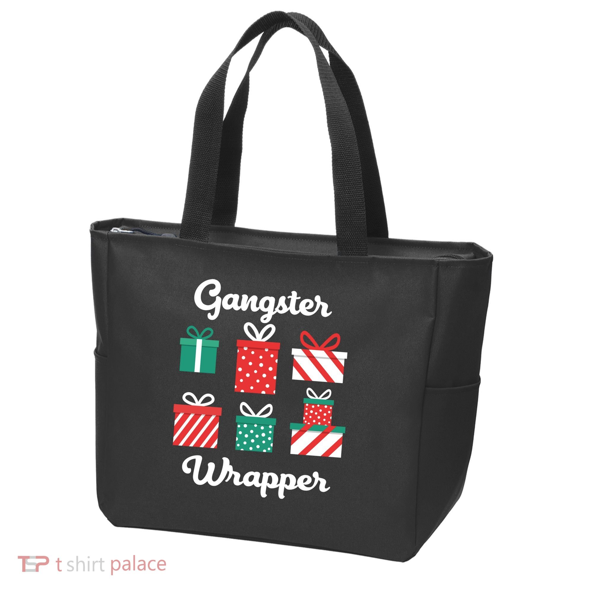 Gangsta Wrapper Funny Christmas Gift Tote Bag