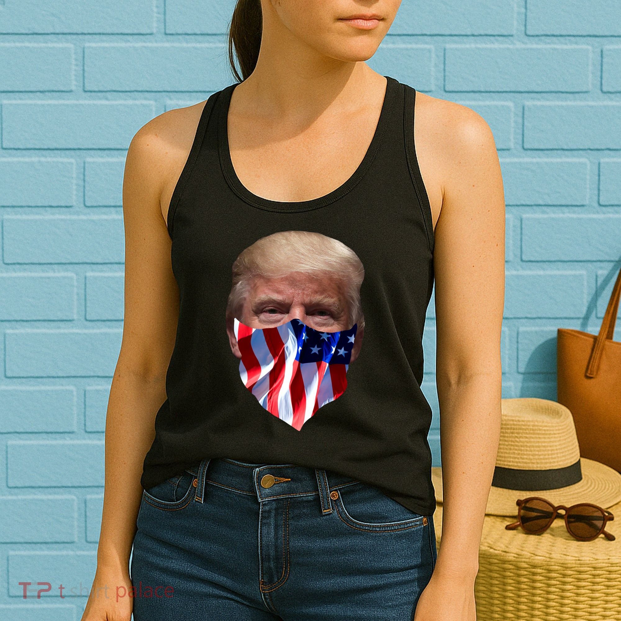 Gangster Donald Trump Women's Tank Top