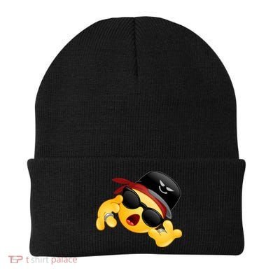 Gangster Emoji Smiley Beanie