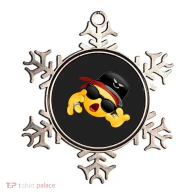 Gangster Emoji Smiley Ornament