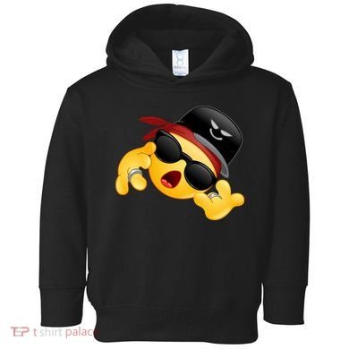 Gangster Emoji Smiley Toddler Hoodie