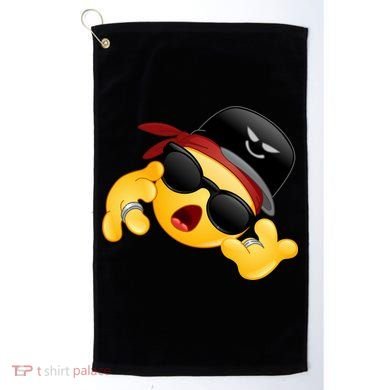 Gangster Emoji Smiley Golf Towel