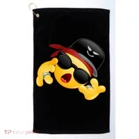Gangster Emoji Smiley Golf Towel thumb 0