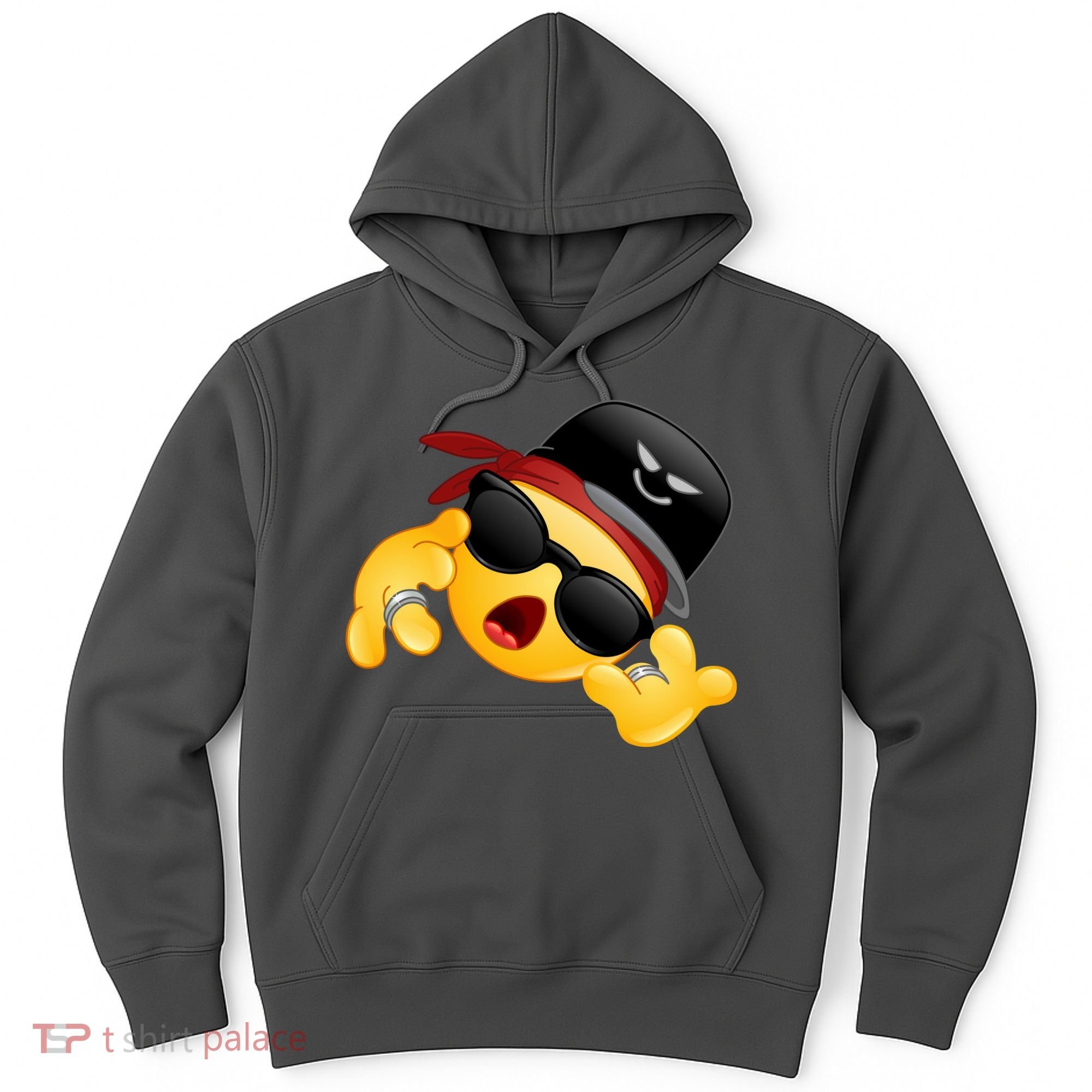 Gangster Emoji Smiley Hoodie