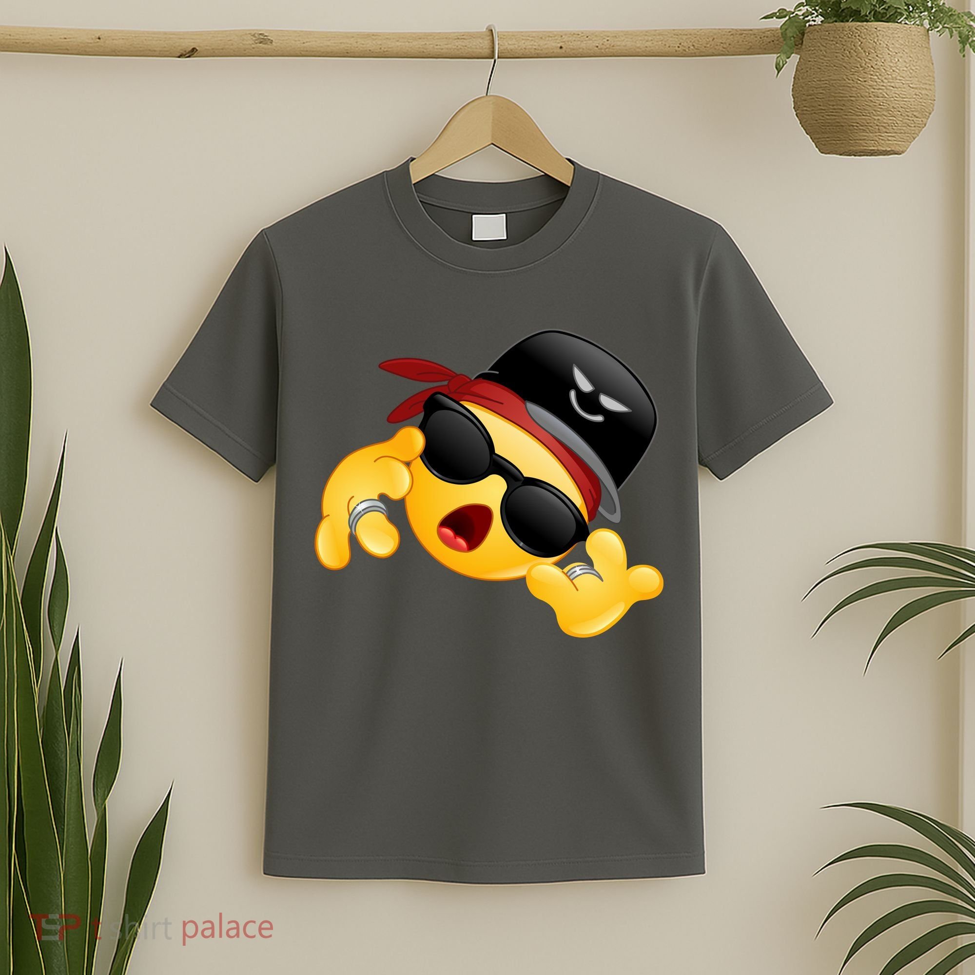 Gangster Emoji Smiley T-Shirt