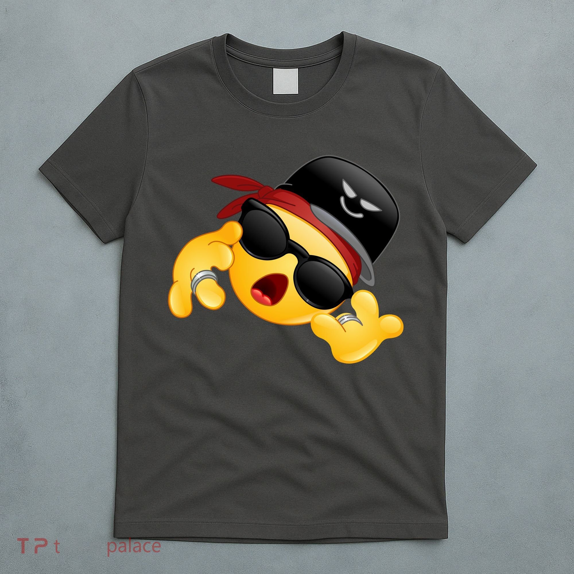 Gangster Emoji Smiley T-Shirt