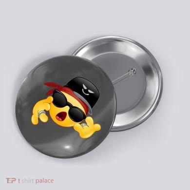 Gangster Emoji Smiley Button