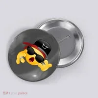 Gangster Emoji Smiley Button thumb 0