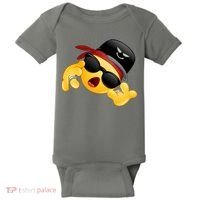 Gangster Emoji Smiley Baby Bodysuit thumb 0