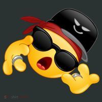 Gangster Emoji Smiley Baby Bodysuit thumb 2