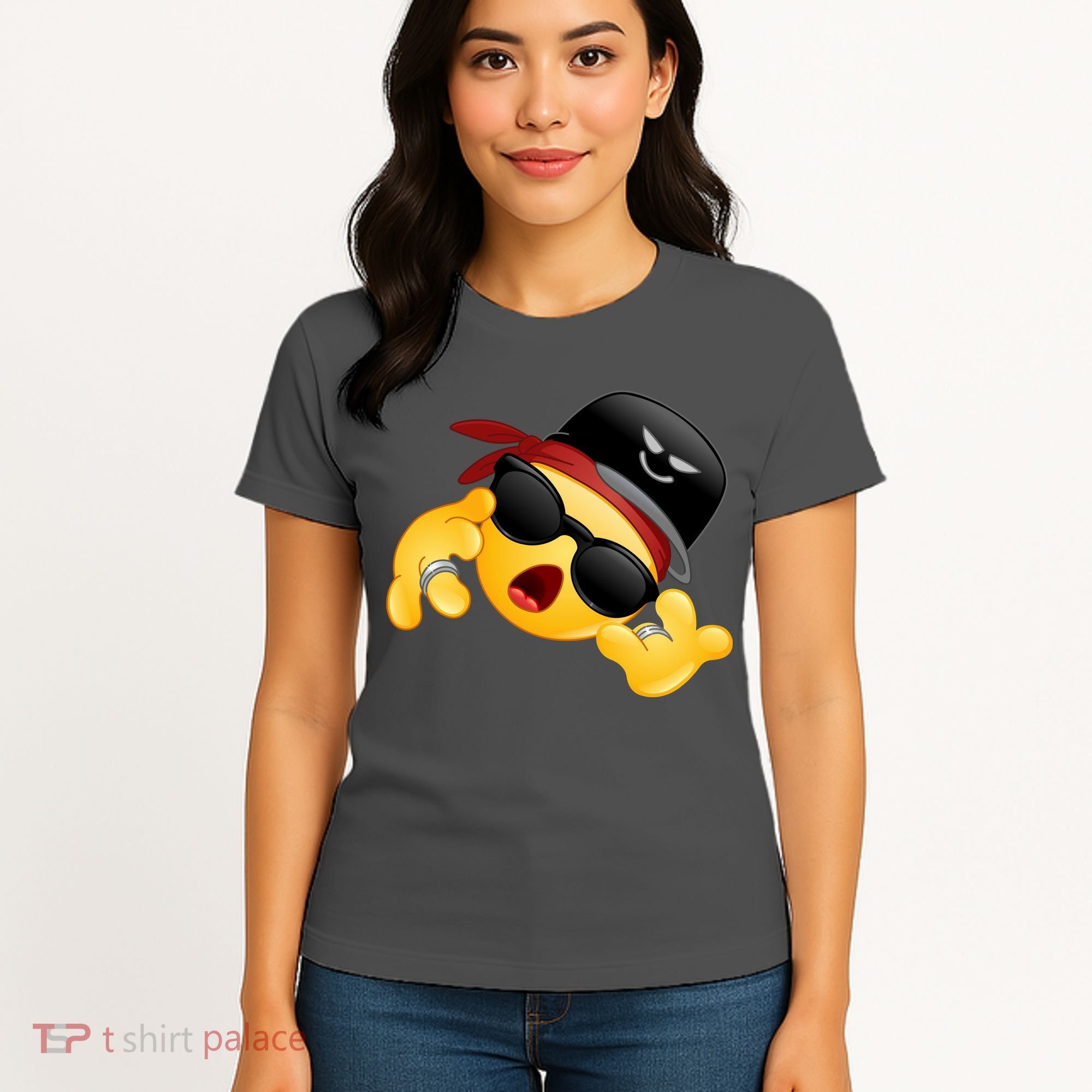Gangster Emoji Smiley Women's T-Shirt
