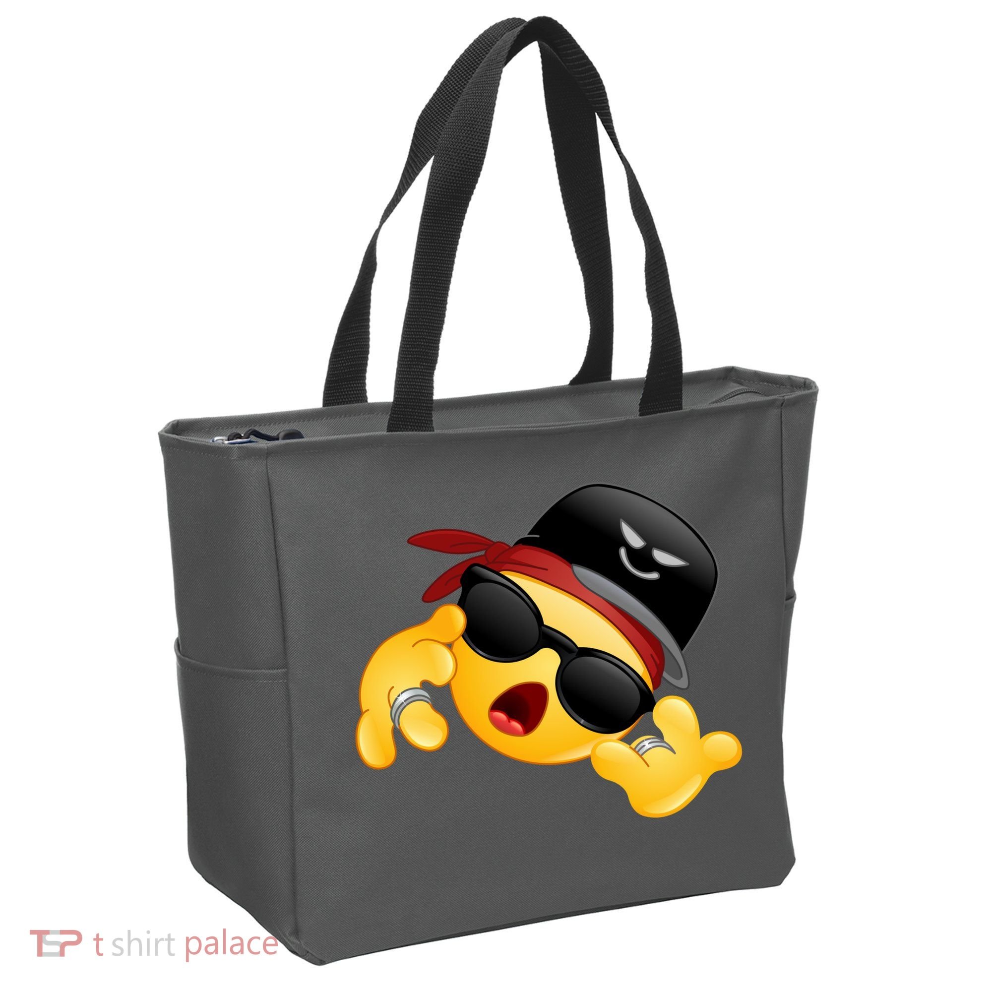 Gangster Emoji Smiley Tote Bag