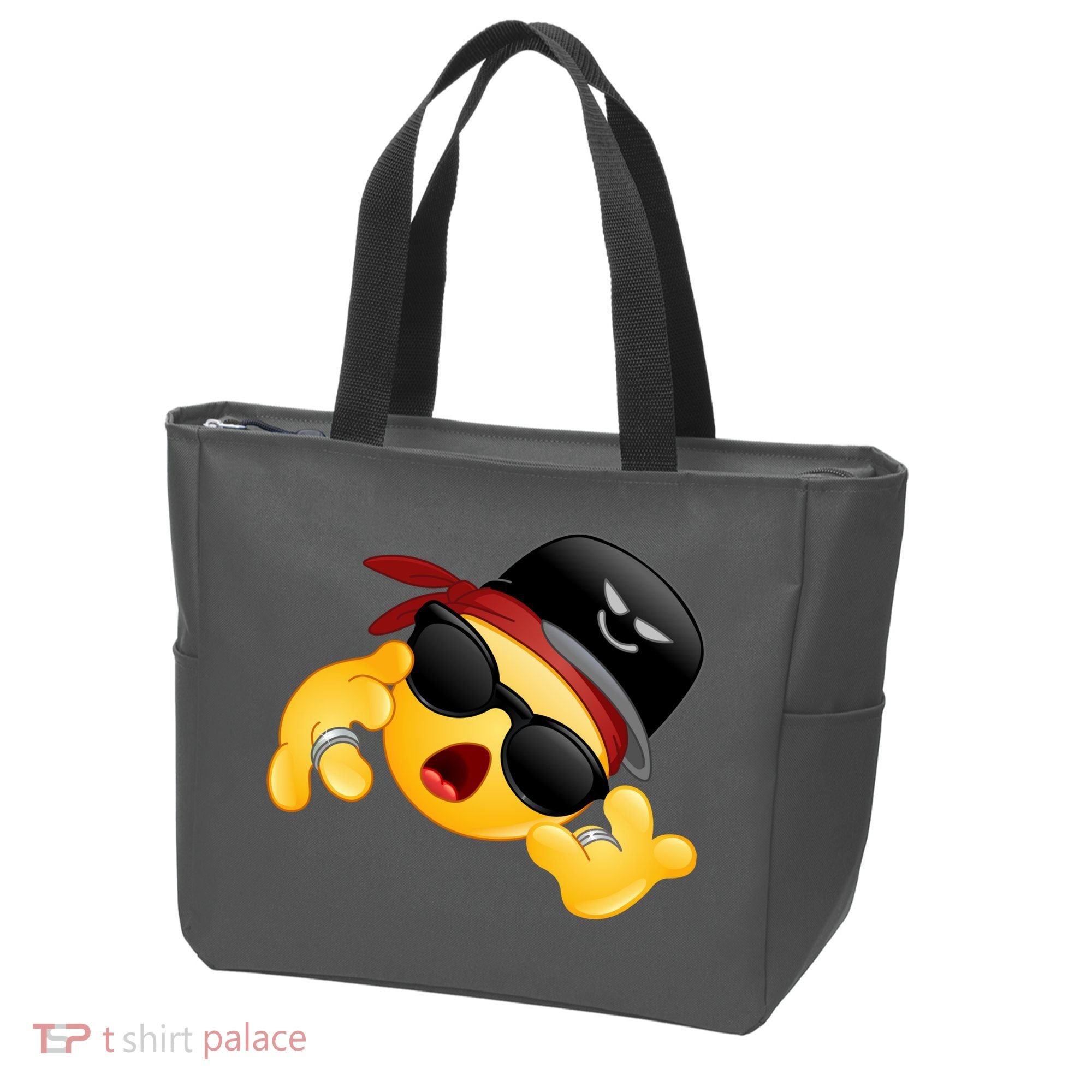 Gangster Emoji Smiley Tote Bag