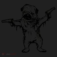 Gangster Pug With Guns Women's Sweatshirt thumb 2