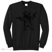 Gangster Pug With Guns Sweatshirt thumb 0