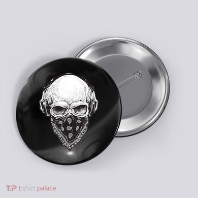 Gangster Skull Button