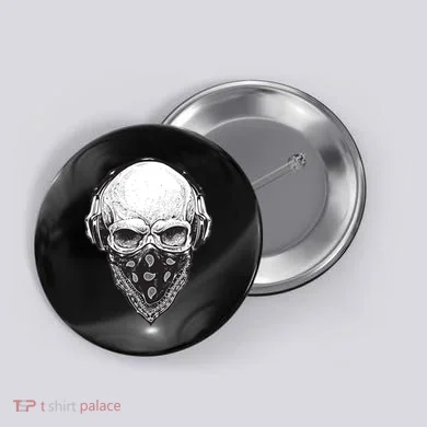 Gangster Skull Button
