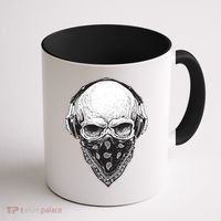 Gangster Skull Coffee Mug thumb 1