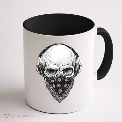 Gangster Skull Coffee Mug back