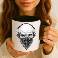 Gangster Skull Coffee Mug thumb 3