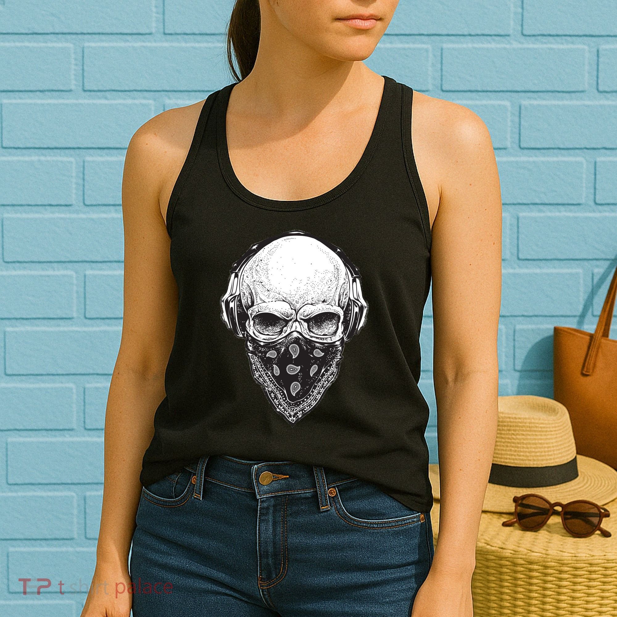 Gangster Skull Women's Tank Top