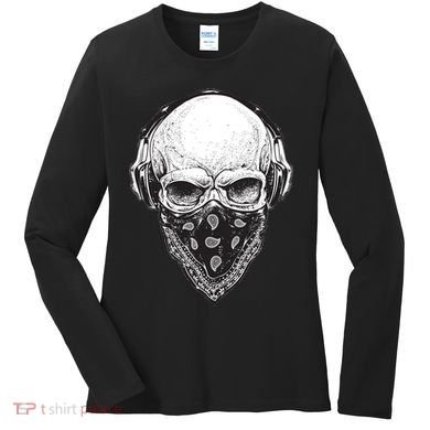 Gangster Skull Women's Long Sleeve Shirt
