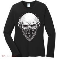 Gangster Skull Women's Long Sleeve Shirt thumb 0