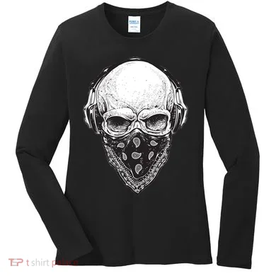 Gangster Skull Women's Long Sleeve Shirt