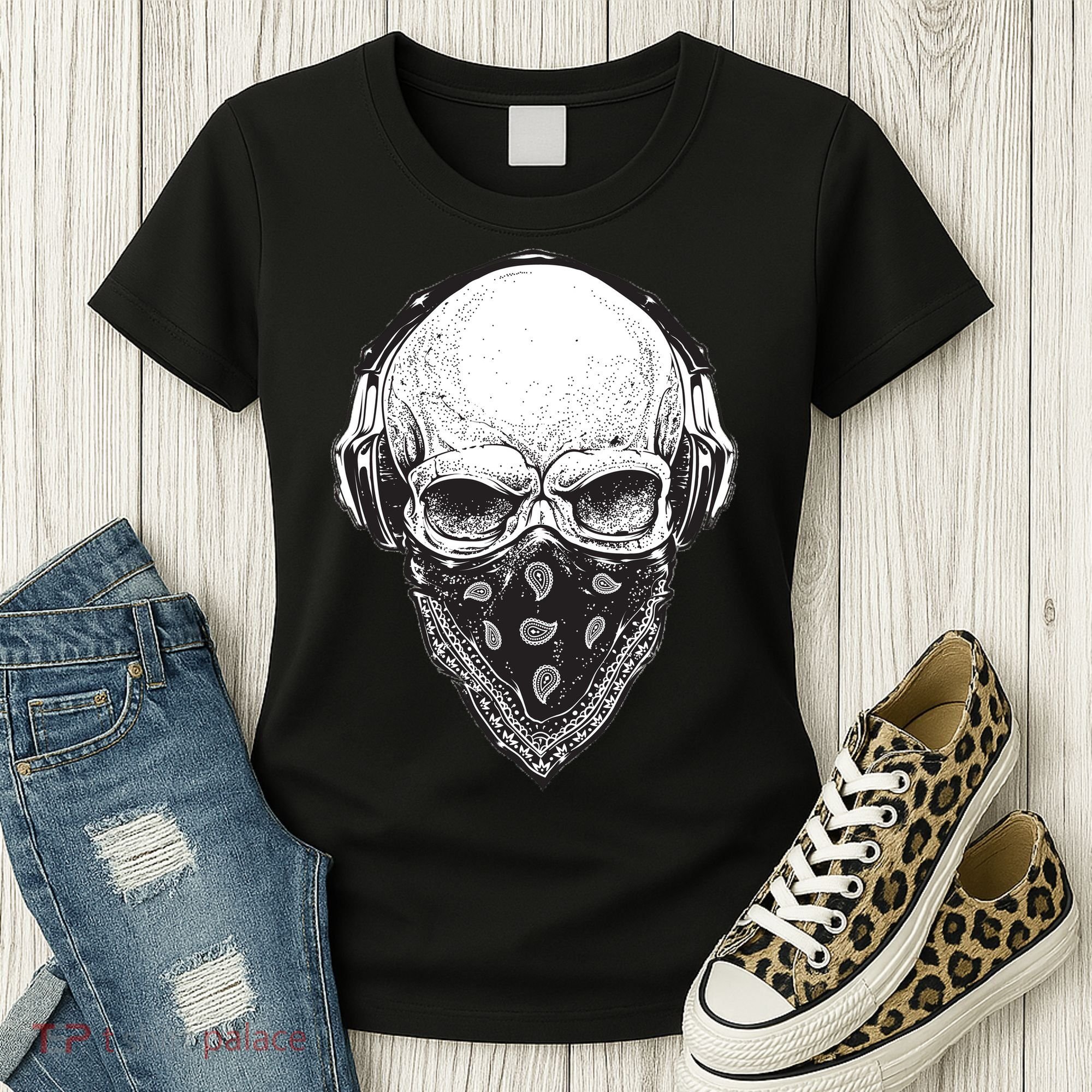 Gangster Skull Women's T-Shirt