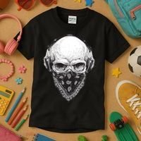 Gangster Skull Kids T-Shirt thumb 3