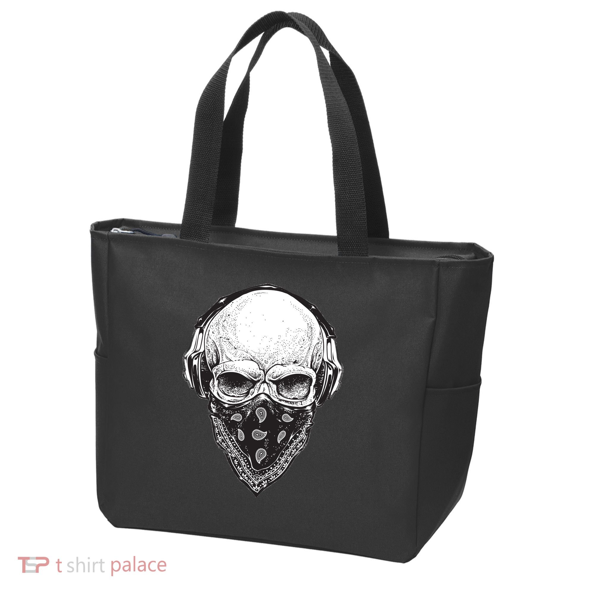 Gangster Skull Tote Bag