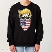 Gangster Trump USA Bandanna Skull Women's Sweatshirt thumb 0