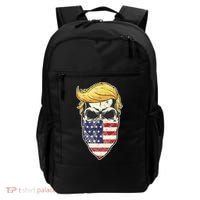Gangster Trump USA Bandanna Skull Backpack thumb 0