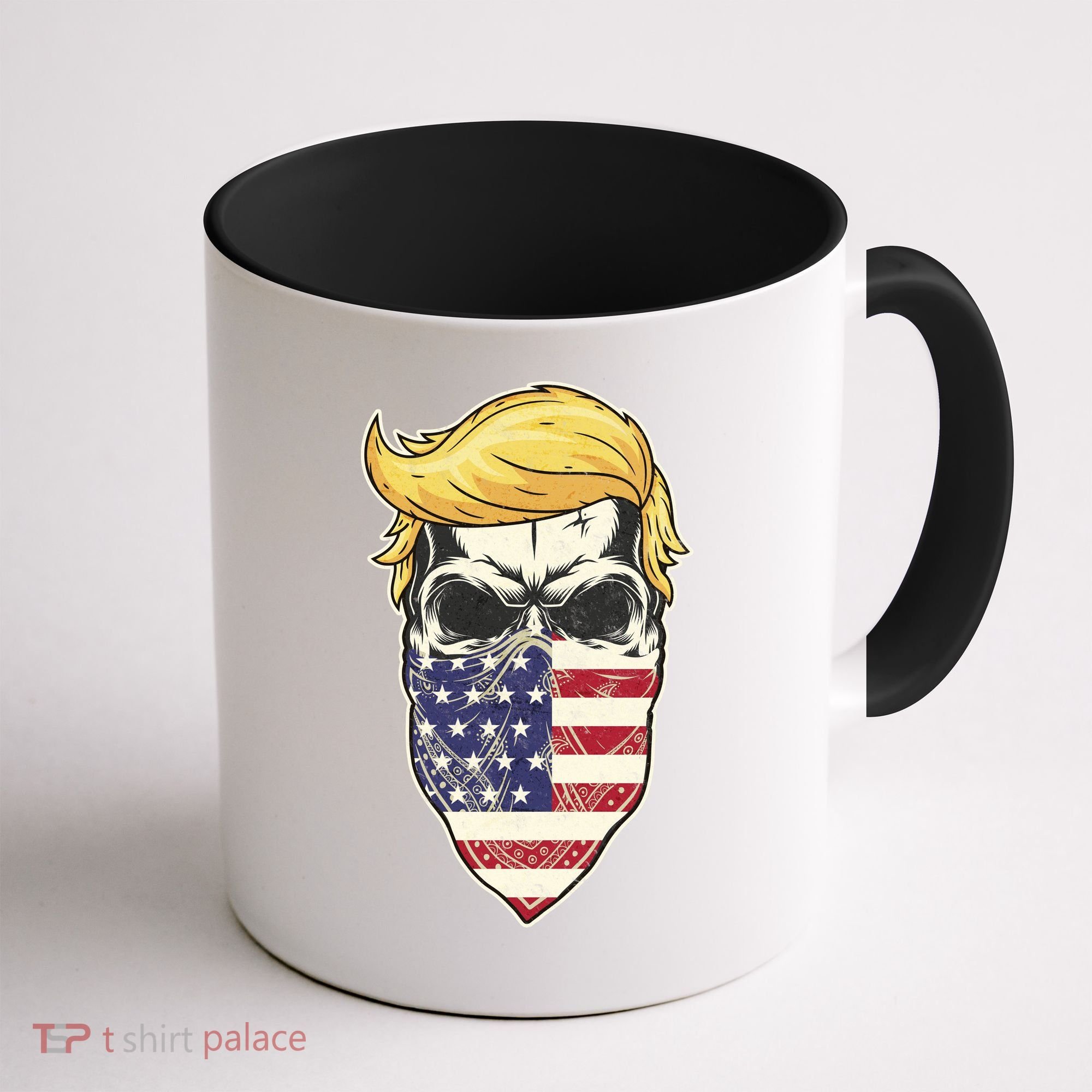 Gangster Trump USA Bandanna Skull Coffee Mug