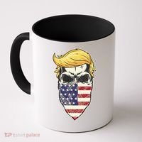 Gangster Trump USA Bandanna Skull Coffee Mug thumb 0