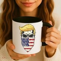 Gangster Trump USA Bandanna Skull Coffee Mug thumb 3