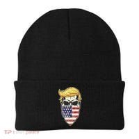 Gangster Trump USA Bandanna Skull Beanie thumb 0