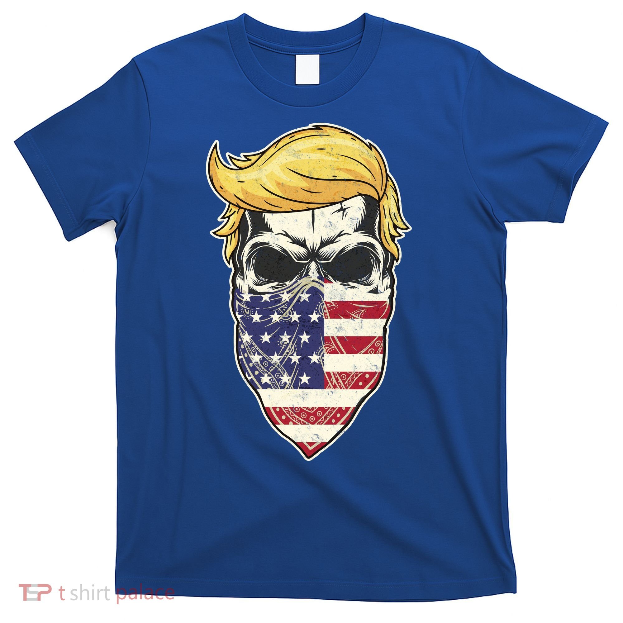 Gangster Trump USA Bandanna Skull T-Shirt