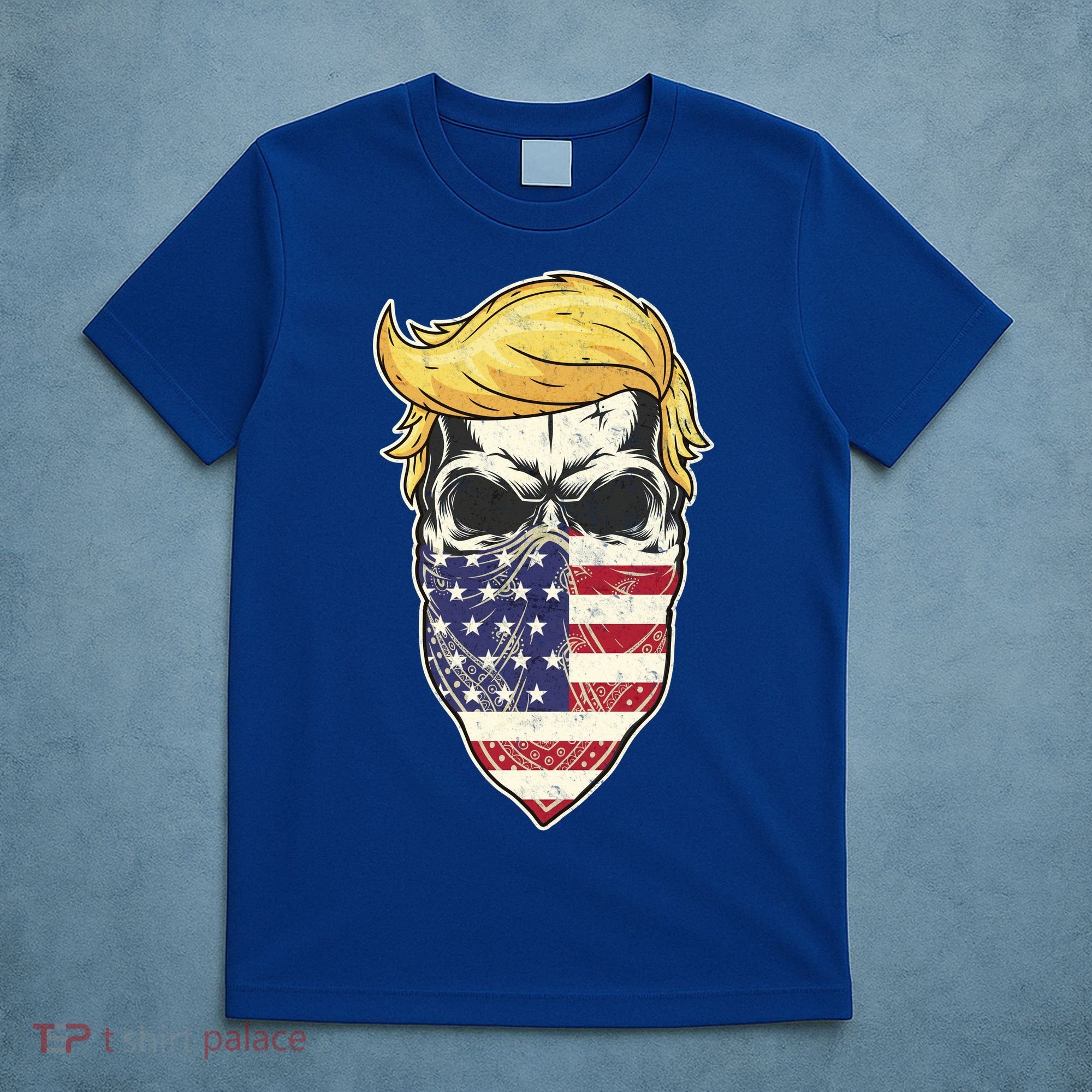 Gangster Trump USA Bandanna Skull T-Shirt