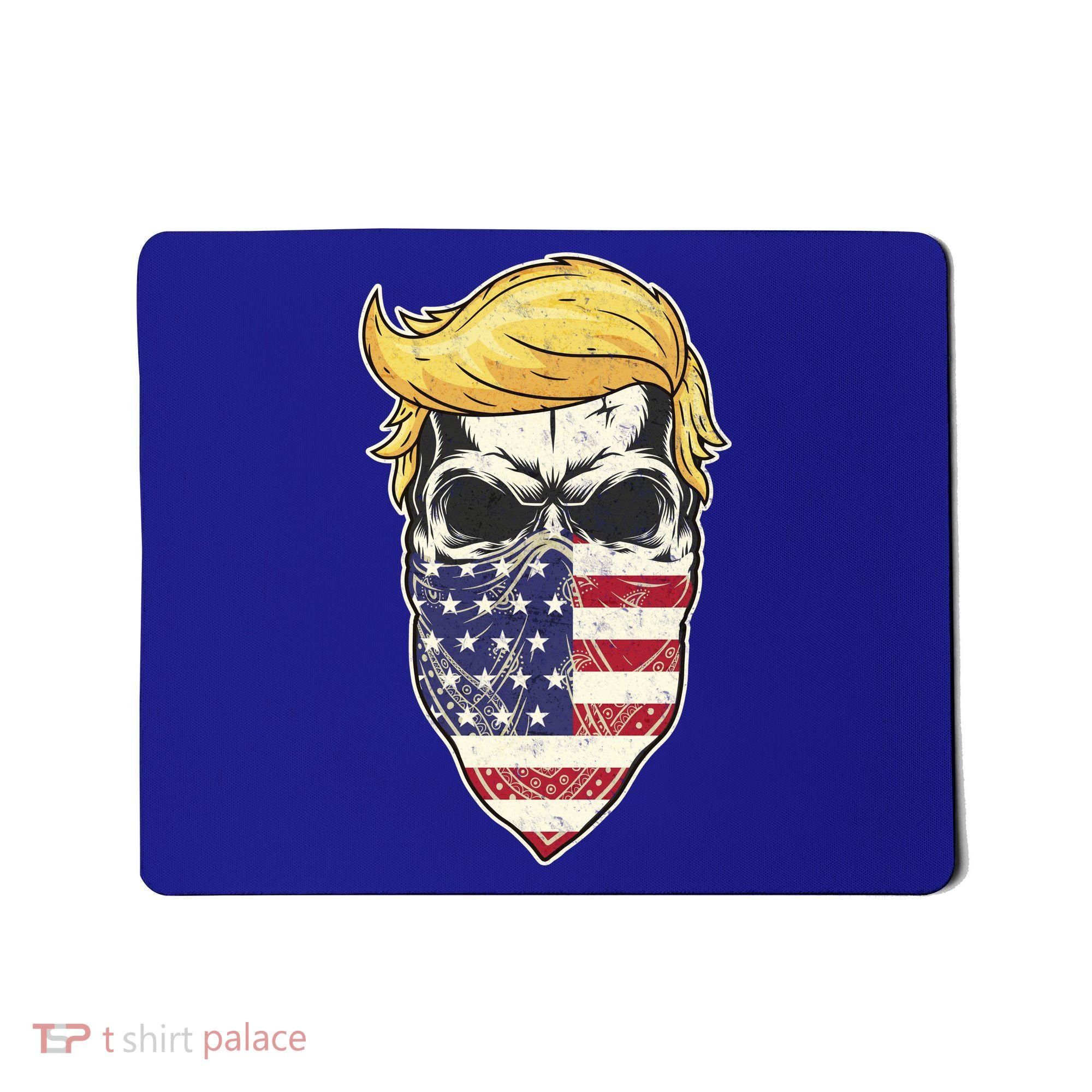 Gangster Trump USA Bandanna Skull Mousepad