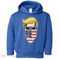 Gangster Trump USA Bandanna Skull Toddler Hoodie thumb 0