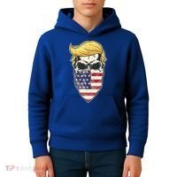 Gangster Trump USA Bandanna Skull Kids Hoodie thumb 4
