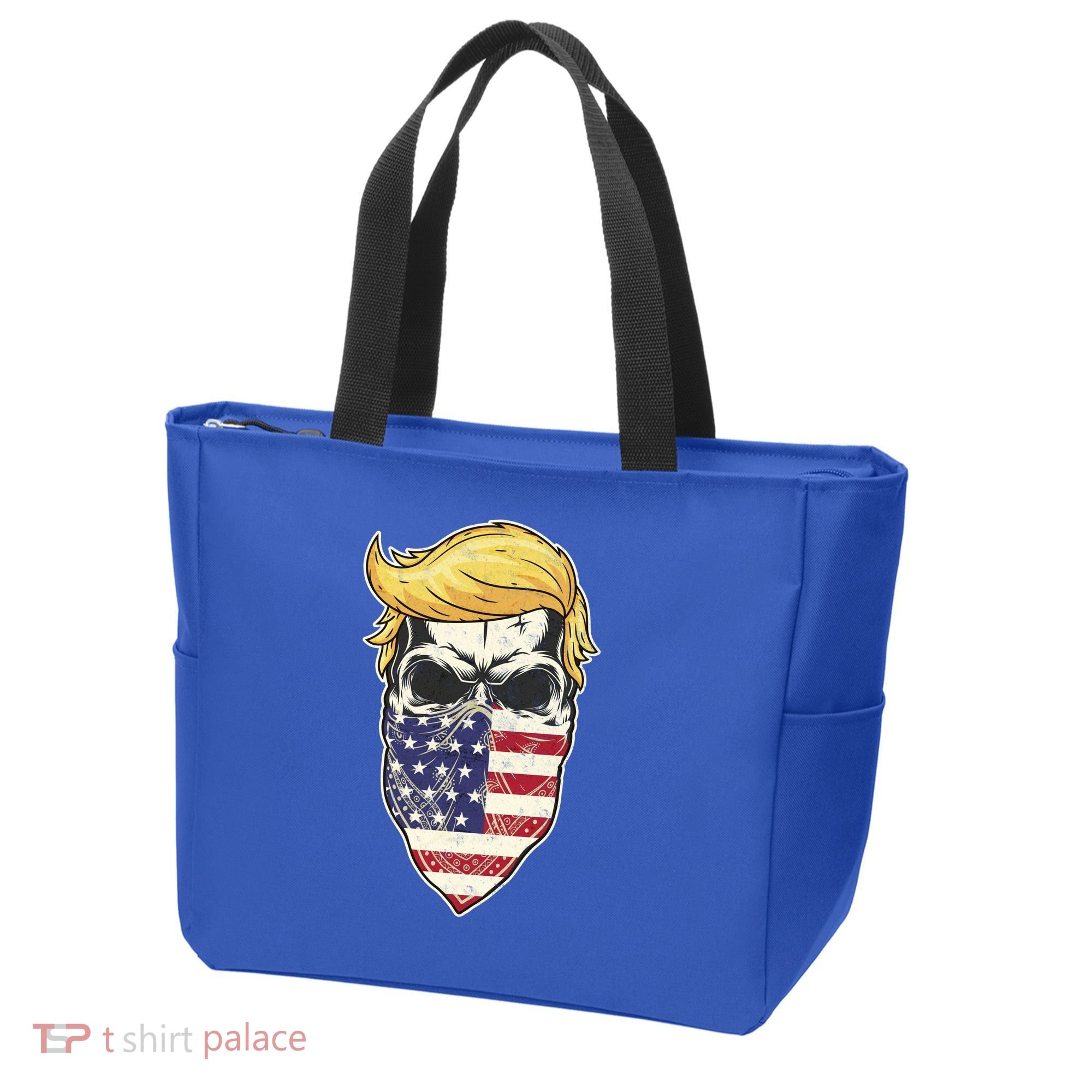 Gangster Trump USA Bandanna Skull Tote Bag